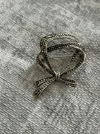Grote zilveren broche met marcasiet steentjes, Sieraden, Tassen en Uiterlijk, Broches, Ophalen of Verzenden, Zo goed als nieuw