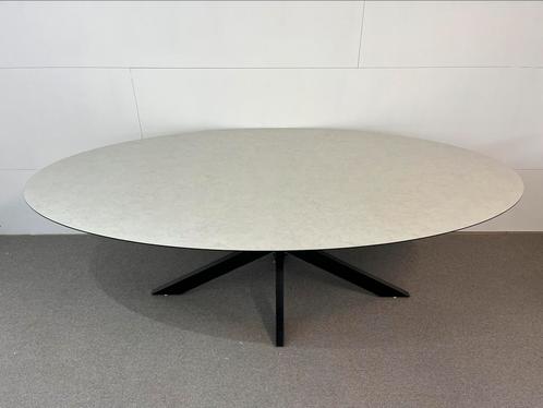 Prachtige HPL eettafel 220x120 met marmerprint, Huis en Inrichting, Tafels | Eettafels, Zo goed als nieuw, 100 tot 150 cm, 200 cm of meer