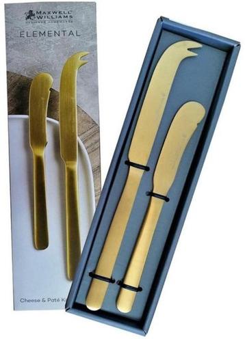 Maxwell & Williams Cheese & Paté Set Gold / Kaas & Paté mes beschikbaar voor biedingen