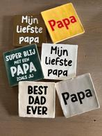 Tegeltjes met tekst vaderdag, Huis en Inrichting, Woonaccessoires | Overige, Ophalen of Verzenden, Nieuw