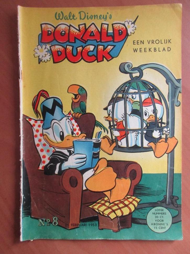 Donald Duck 1953 losse nummers ook apart te koop, Boeken, Stripboeken, Gelezen, Meerdere stripboeken, Ophalen of Verzenden