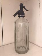 Brocante spuitwaterfles met reclametekst, Ophalen of Verzenden
