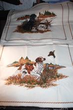 Coupon 100% katoen paneel - wit honden design #4150, Hobby en Vrije tijd, Stoffen en Lappen, Wit, Nieuw, Ophalen of Verzenden