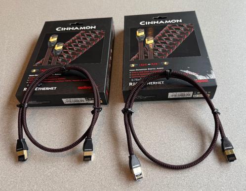 AudioQuest Cinnamon RJ/E Ethernet, Audio, Tv en Foto, Audiokabels en Televisiekabels, Zo goed als nieuw, Overige kabels, Minder dan 2 meter