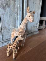 Giraffe groot en klein Hermann Teddy vintage, Antiek en Kunst, Ophalen of Verzenden