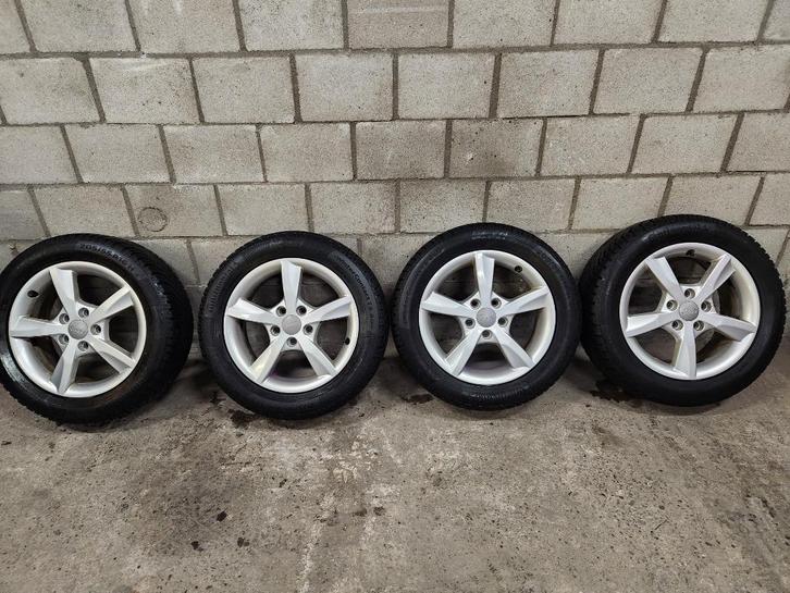 5x112 Audi 16 Inch Continental Wintercontact TS860 205/55/16, Auto-onderdelen, Banden en Velgen, Banden en Velgen, All Season
