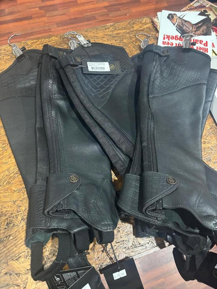 Grootpartij of apart Nieuwe BR Gilenz Chaps Zwart, Dieren en Toebehoren, Paardrijkleding, Nieuw, Dames, Heren, Kinderen, Schoeisel