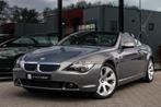 BMW 6-serie Cabrio 630i - MEMORY - STOELVERWARMING - LEER, Auto's, BMW, Automaat, Achterwielaandrijving, Gebruikt, Zwart