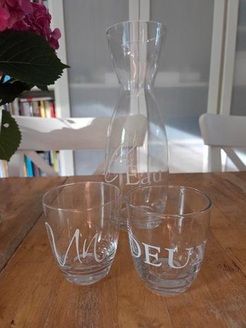 Riviera Maison Water Set - Karaf en 2 Glazen beschikbaar voor biedingen