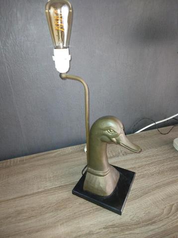 Eendenlamp bronzen ca 1970 maison Jansen stijl