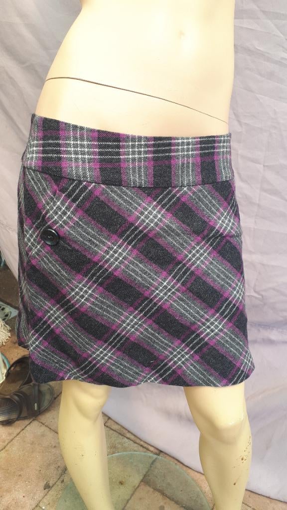 Rok tweed, Kleding | Dames, Rokken, Maat 38/40 (M), Ophalen of Verzenden, Zo goed als nieuw, Grijs