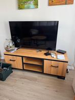 Houten TV Kast met Opbergruimte, Huis en Inrichting, Kasten | Televisiemeubels, Ophalen, 150 tot 200 cm, Eikenhout, Zo goed als nieuw