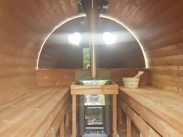 Sauna huren: de luxe 6-persoons mobiele sauna op wielen