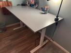 Zit sta  bureau ikea elektrisch verstelbaar grijs blad, Huis en Inrichting, Bureaus, Ophalen, Elektrisch, Zo goed als nieuw