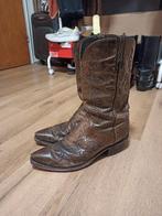 Lucchese Cowboy Laarzen - Maat 45 - Echt Leder, Kleding | Heren, Schoenen, Bruin, Boots, Ophalen of Verzenden, Gedragen