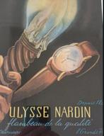 ingelijste mid century vintage horloge advertentie Ulysse, Ophalen of Verzenden, Gebruikt, Reclamebord