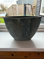 Bloempot blauw, Ophalen of Verzenden, Zo goed als nieuw, Overige vormen, Aardewerk