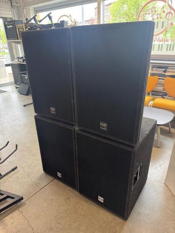 2 x dynacord forum line f1153 + 2 X f8 subs beschikbaar voor biedingen