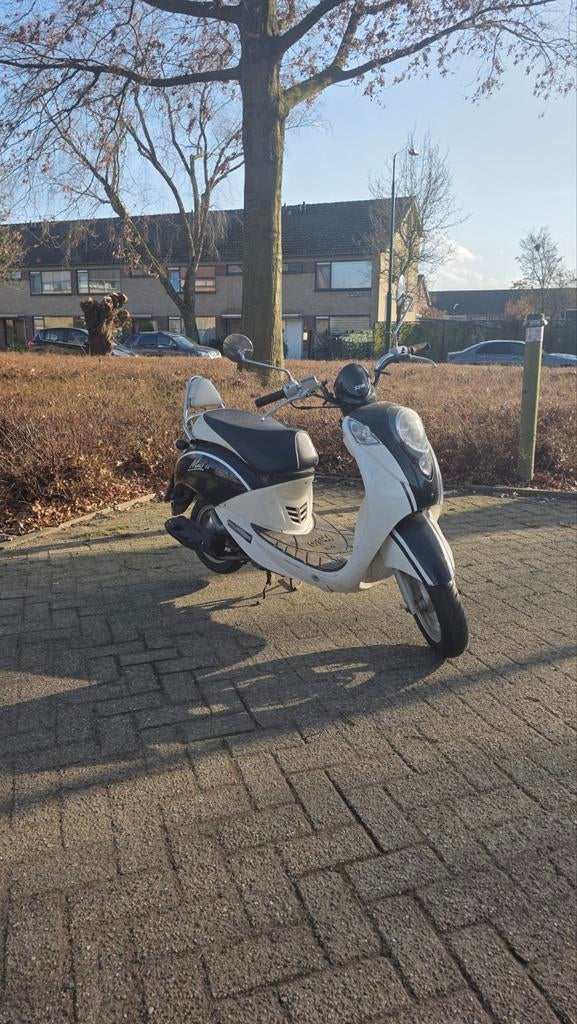 Sym Mio 2010 | Blauwe plaat, Fietsen en Brommers, Scooters | SYM, Gebruikt, Overige modellen, Maximaal 45 km/u, Benzine, Ophalen