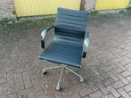 Vergaderstoel bureaustoel design zwart chrome 4 x vintage, Huis en Inrichting, Bureaus, Ophalen, Zo goed als nieuw