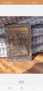 Mooie koperen/bronzen brieven standaard/koperen post klem, Ophalen of Verzenden