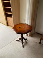 Elegant rond bijzettafeltje met ingelegd blad, Antiek en Kunst, Antiek | Meubels | Tafels, Ophalen