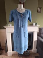 Caroline Biss suèdine blauwe jurk 38 gratis verz in nL, Maat 38/40 (M), Zo goed als nieuw, Knielengte, Caroline Biss
