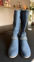 Donkerblauwe dameslaarzen maat 37, Kleding | Dames, Schoenen, Hoge laarzen, Blauw, Ophalen of Verzenden, Onbekend