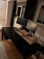 Zwart bureau, Huis en Inrichting, Bureaus, Ophalen, Gebruikt, Bureau
