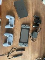 Nintendo Switch v2 Grijs, Spelcomputers en Games, Ophalen of Verzenden, Zo goed als nieuw, Met 2 controllers, Switch 2019 Upgrade