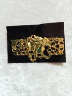 Mooie Goudkleurige Jugendstill Broche, Verzenden, Overige materialen, Ring