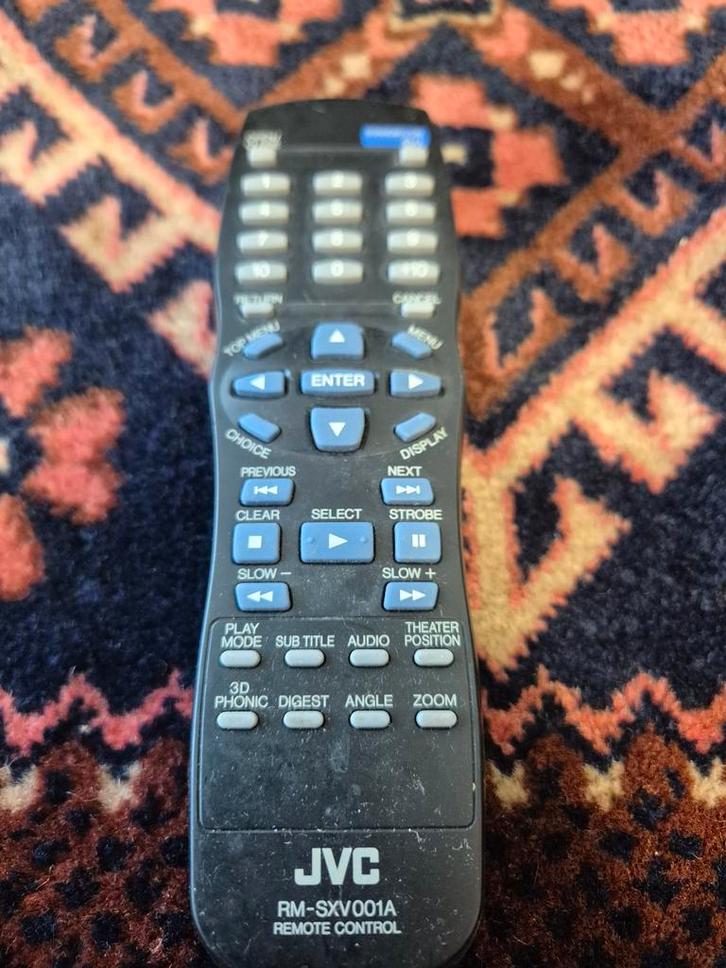 JVC RM-SXV001A Afstandsbediening - Getest & Werkend, Audio, Tv en Foto, Afstandsbedieningen, Gebruikt, Origineel, Dvd, Receiver of Versterker