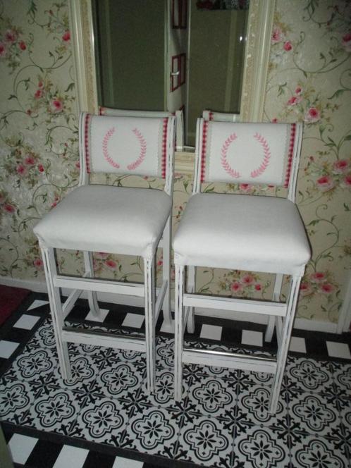 brocante barkrukken, Huis en Inrichting, Barkrukken, 2 krukken, Ophalen of Verzenden