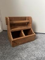 Houten Gruttersbak met Keukenrolhouder, Ophalen, Zo goed als nieuw