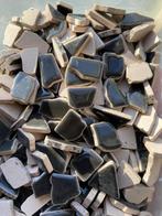 Mozaiek keramiek puzzel steentjes antraciet 100 gram, Hobby en Vrije tijd, Nieuw, Ophalen of Verzenden, Materiaal