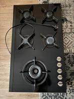 Kookplaat gas op glas 5, Witgoed en Apparatuur, Kookplaten, Gebruikt, Inbouw, Gas, 4 kookzones