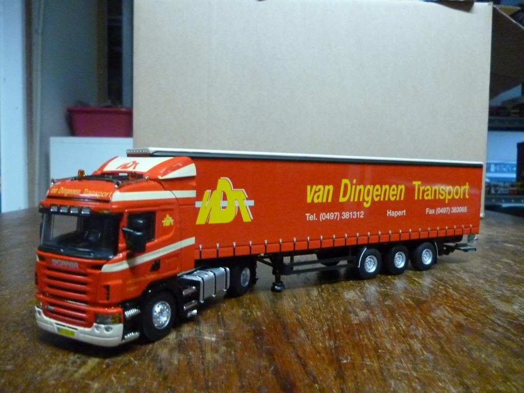 WSI Scania R 420 Van Dingenen Transport, Hobby en Vrije tijd, Modelauto's | 1:50, Ophalen of Verzenden, Nieuw, Bus of Vrachtwagen