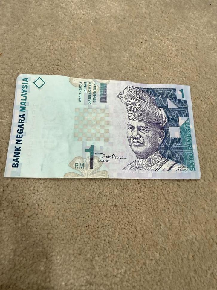 Maleisische Ringgit - 1 RM Biljet, Postzegels en Munten, Bankbiljetten | Azië, Los biljet, Zuidoost-Azië, Ophalen of Verzenden