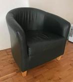 Groene leren fauteuil - Gratis ophalen!, Huis en Inrichting, Fauteuils, Ophalen, Gebruikt, Leer, 75 tot 100 cm