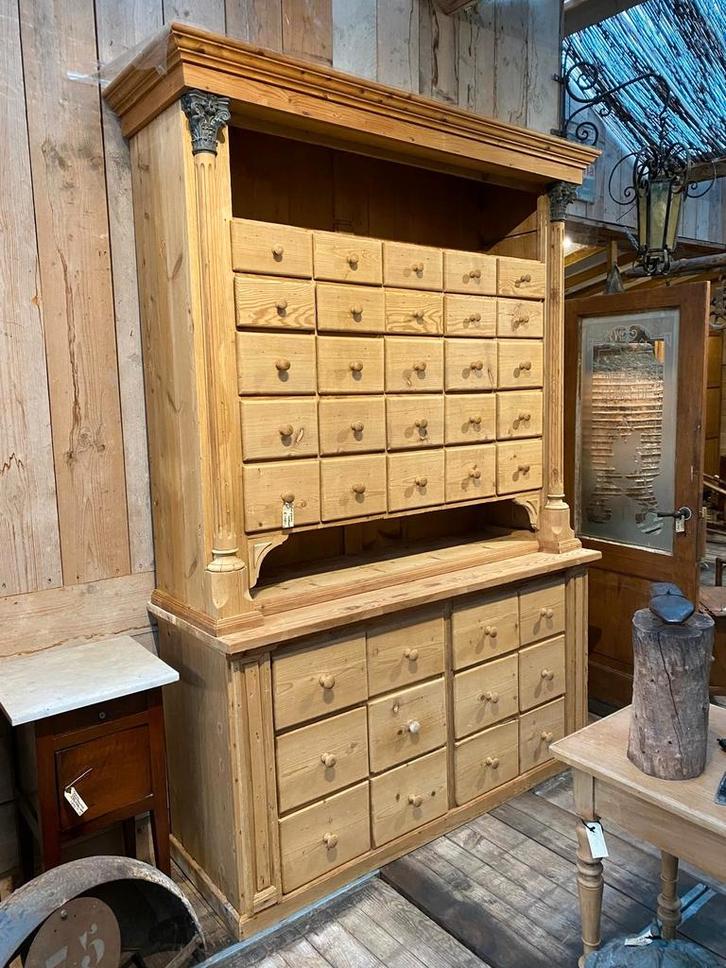 Landelijk Oud grenen kast ladekast, Antiek en Kunst, Antiek | Meubels | Kasten, Ophalen