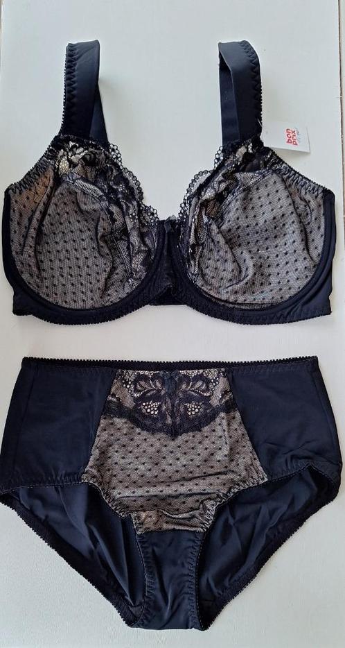 BPC nieuw zwart kanten setje G-cup 90G G90, slip 44/46, Kleding | Dames, Ondergoed en Lingerie, Setje, Zwart, Ophalen of Verzenden