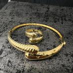 18 karaat gouden armband met ring set, Ophalen of Verzenden, Zo goed als nieuw, Goud