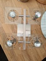 Plafondlamp met Spots - Kantelbaar, Ophalen of Verzenden, Gebruikt, Glas, Modern