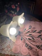 2 Arms vintage Italiaanse wandlamp groen art deco glas, Ophalen of Verzenden, Glas, Vintage / art deco