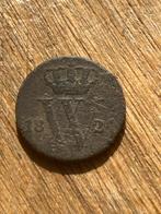 1824 Koning Willem 1  halve cent 1824 U  Bodemvondst., Postzegels en Munten, Munten | Nederland, Verzenden, Koning Willem I, Overige waardes