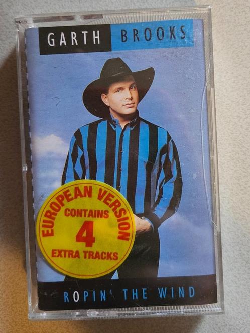 Garth brooks - ropin the wind - cassette, Cd's en Dvd's, Cassettebandjes, Gebruikt, Origineel, Country en Western, 1 bandje, Verzenden