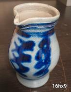 Vintage keuls kannetje met oor en de bekende blauwe decorati, Ophalen of Verzenden