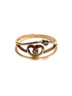 14k roségouden ring met zirkonia, 18 tot 19, -, -, Ophalen of Verzenden