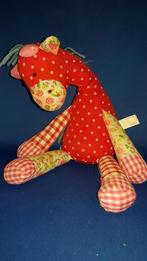 Giraffe rode knuffel L. Dake & Zn. 34cm, prima conditie 5A29, Kinderen en Baby's, Speelgoed | Knuffels en Pluche, Tweedehands verkoop