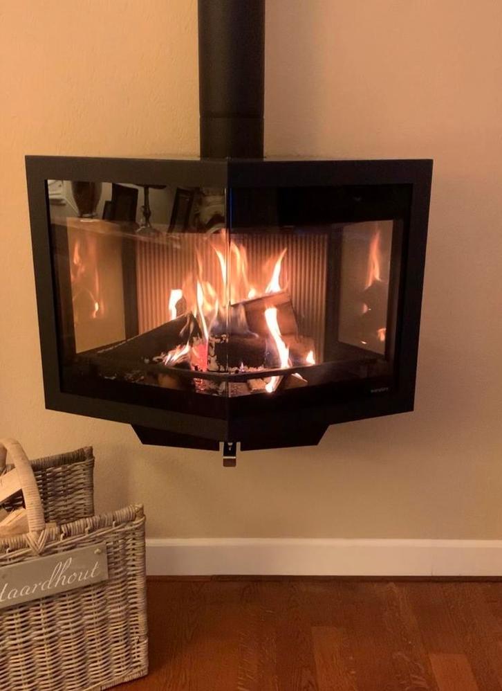 Wanders Black Diamond Compact Houthaard / houtkachel, Huis en Inrichting, Haarden, Zo goed als nieuw, Houthaard, Ophalen